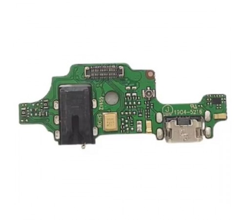 Шлейф для Tecno Spark 4 (KC2/KC8), коннектора зарядки, коннектора наушников, микрофона, плата зарядки, Original (PRC)