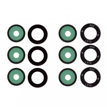 Скло камери для Samsung A057 Galaxy A05s, A546 Galaxy A54 5G, чорне, без рамки, комплект 3 шт.