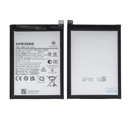 Акумулятор HQ-50SD для Samsung A035F Galaxy A03, A145 Galaxy A14, Li-ion, 3,85 В, 5000 мАг, Original (PRC) Акумулятор HQ-50SD для Samsung A035F Galaxy A03, A145 Galaxy A14, Li-ion, 3,85 В, 5000 мАг, Original (PRC)