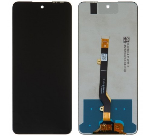 Дисплей для Infinix Hot 11S, Hot 11S NFC, чорний, без рамки, Original (PRC)