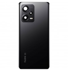 Задняя панель корпуса для Xiaomi Redmi Note 12 Pro Plus, черная (Obsidian Black) + стекло камеры