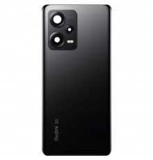 Задняя панель корпуса для Xiaomi Redmi Note 12 Pro Plus, черная + стекло камеры