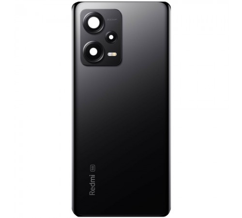 Задняя панель корпуса для Xiaomi Redmi Note 12 Pro Plus, черная + стекло камеры Задняя панель корпуса для Xiaomi Redmi Note 12 Pro Plus, черная + стекло камеры