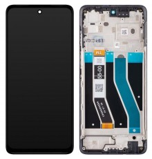 Дисплей для Motorola Moto G62 5G, черный, с рамкой, Original (PRC)