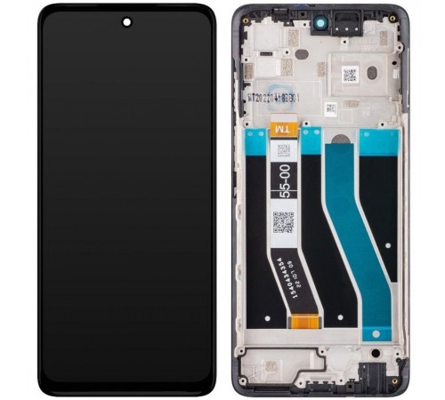 Дисплей для Motorola Moto G62 5G, черный, с рамкой, Original (PRC)