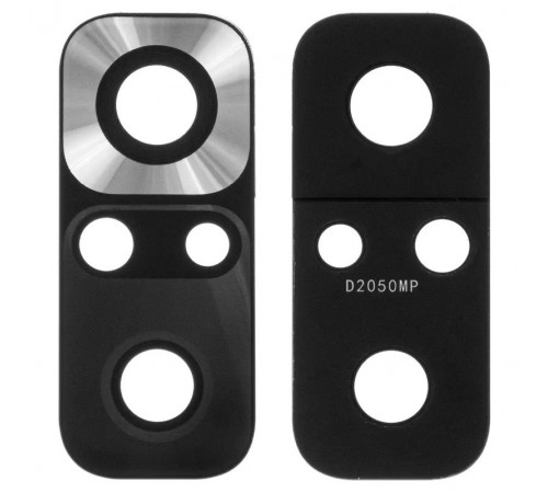 Скло камери для Xiaomi Redmi Note 10 Pro, Redmi Note 10 Pro Max, чорне, без рамки