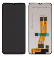 Дисплей для Samsung A145 Galaxy A14, черный, без рамки, Сopy, с желтым шлейфом, best copy