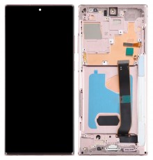 Дисплей для Samsung N985F Galaxy Note 20 Ultra, N986B Galaxy Note 20 Ultra 5G, бронзовый (Mystic Bronze), с рамкой, High Copy (OLED), с широкой рамкой