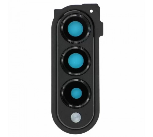 Стекло камеры для Samsung F926 Galaxy Z Fold 3 5G, черное, с рамкой