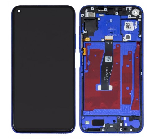 Дисплей для Huawei Honor 20, Nova 5T, синий, с рамкой, Original (PRC), YAL-L21