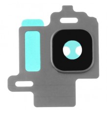 Скло камери для Samsung G950F Galaxy S8, G950FD Galaxy S8, сріблясте (Arctic Silver), з рамкою