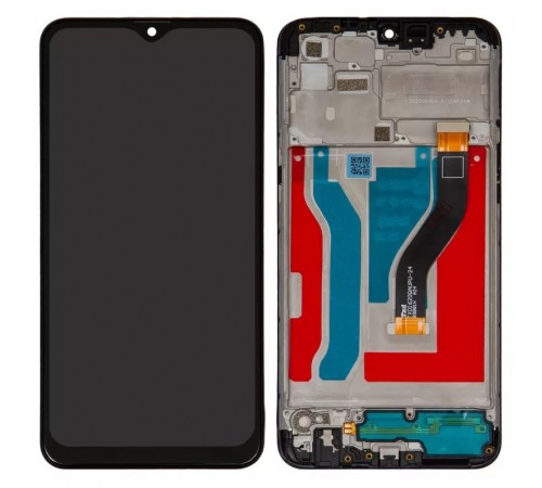 Дисплей для Samsung A107 Galaxy A10s, черный, с рамкой, Original (PRC)