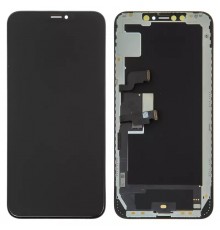 Дисплей для iPhone XS Max, чорний, з рамкою, Original (PRC), Self-welded OEM