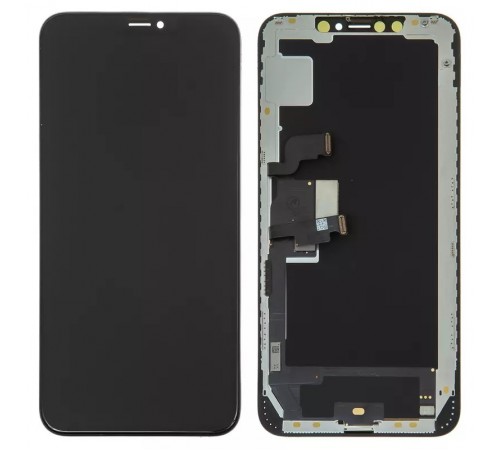 Дисплей для iPhone XS Max, чорний, з рамкою, Original (PRC), Self-welded OEM