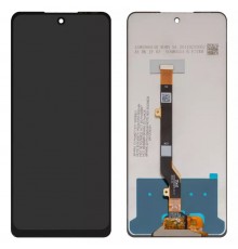 Дисплей для Tecno Spark 20 Pro (KJ6); Infinix Hot 40 (X6836), Hot 40 Pro (X6837), чорний, без рамки, Оригінал (переклеєне скло)