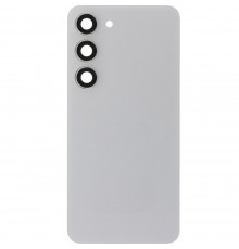 Задня панель корпусу для Samsung S911 Galaxy S23, бежева (Cream) + скло камери