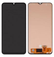 Дисплей для Samsung A305 Galaxy A30, A505 Galaxy A50, A507 Galaxy A50s, черный, с широким ободком, с регулировкой яркости, без рамки, Сopy (TFT)