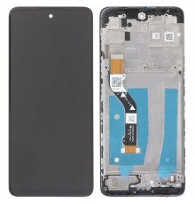 Дисплей для Motorola Moto G60s, черный, с рамкой, High Copy