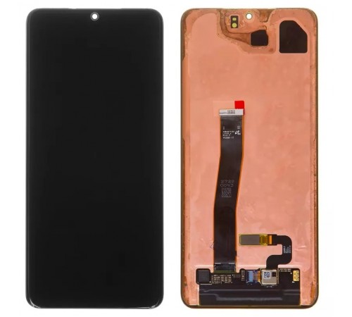 Дисплей для Samsung G988 Galaxy S20 Ultra, черный, без рамки, Оригинал (переклеено стекло)