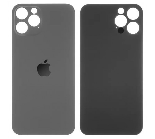 Задняя панель корпуса для iPhone 12 Pro, серая, не нужно снимать стекло камеры, big hole, graphite