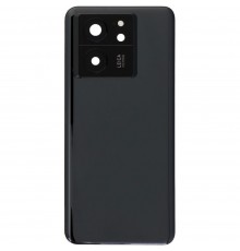 Задняя панель корпуса для Xiaomi 13T, 13T Pro, черная, Copy + стекло камеры