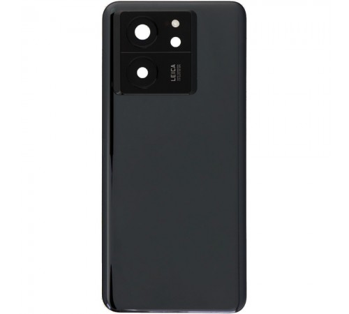 Задняя панель корпуса для Xiaomi 13T, 13T Pro, черная, Copy + стекло камеры