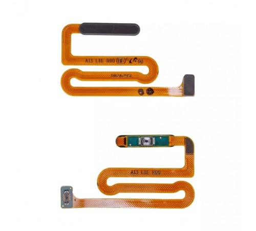 Шлейф для Samsung A135 Galaxy A13, A137 Galaxy A13, кнопки включения, сканера отпечатка пальца (Touch ID), черный