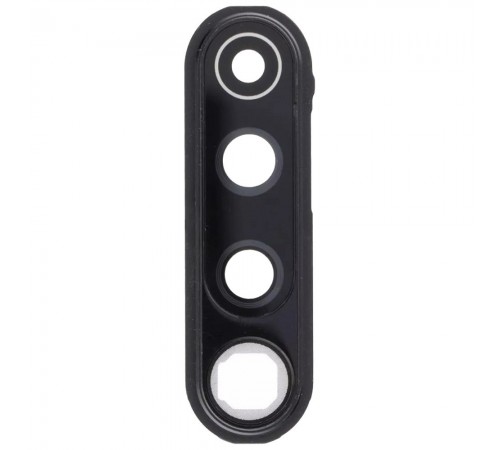 Стекло камеры для Xiaomi Redmi Note 8 Pro, черное, с рамкой