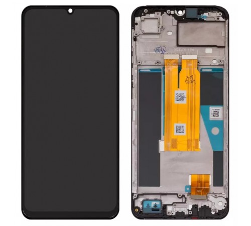 Дисплей для Realme C61, Note 60, чорний, з рамкою, Original (PRC), RMX3939, RMX3930