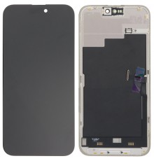 Дисплей для iPhone 15 Pro Max, черный, с рамкой, Original, с разборки
