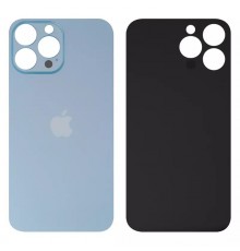 Задня панель корпусу для iPhone 13 Pro, голуба, потрібно зняти скло камери, sierra Blue, small hole
