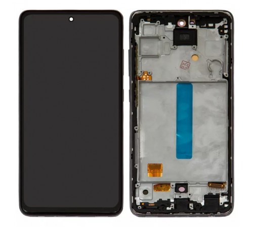 Дисплей для Samsung A525 Galaxy A52, A526 Galaxy A52 5G, чорний, з рамкою, High Copy (OLED 6,42")