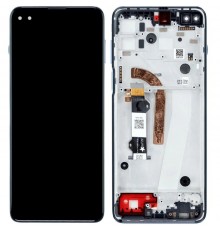 Дисплей для Motorola Moto G100 XT2125, сииний (Iridescent Ocean), с рамкой, Original (PRC)