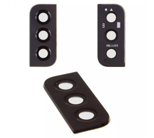 Стекло камеры для Samsung S901B Galaxy S22 5G, черное, с рамкой