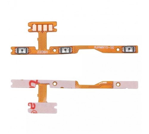 Шлейф для Xiaomi Poco M3 Pro, Poco M3 Pro 5G, Redmi Note 10 5G, кнопки включения, кнопок громкости звука, Сopy