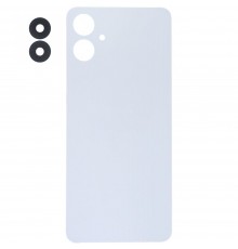 Задняя панель корпуса для Samsung A065 Galaxy A06, белая (White), Copy + стекло камеры