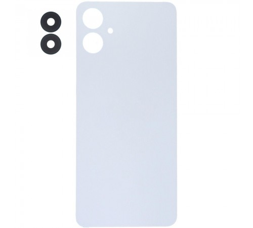 Задняя панель корпуса для Samsung A065 Galaxy A06, белая (White), Copy + стекло камеры