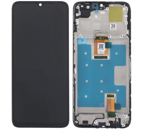 Дисплей для Huawei Honor X6a, чорний, з рамкою, Original (PRC), WDY-LX1, WDY-LX2