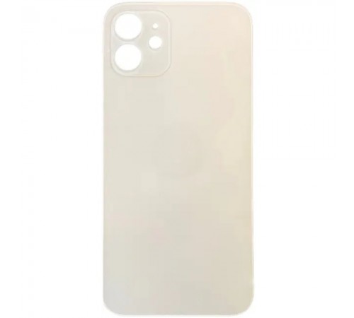 Задняя панель корпуса для iPhone 12, белая, не нужно снимать стекло камеры, Original (PRC), big hole
