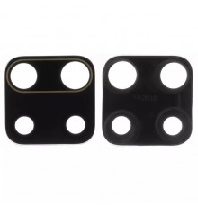 Скло камери для Xiaomi Redmi Note 9, чорне, без рамки