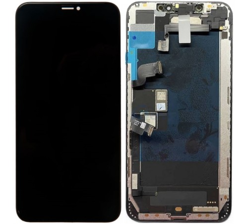 Дисплей для iPhone XS Max, черный, с рамкой, Original (PRC), с верхним шлейфом