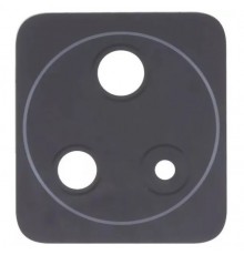 Скло камери для Xiaomi Redmi K50, Redmi K50 Pro, чорне, без рамки