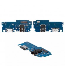 Шлейф для Samsung A127 Galaxy A12 Nacho, мікрофона, коннектора наушників, коннектора зарядки, плата зарядки