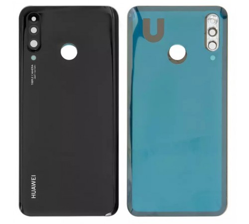 Задня панель корпусу для Huawei P30 Lite, чорна + скло камери, 48 Мп