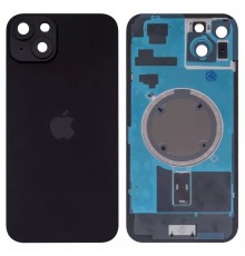 Задняя панель корпуса для iPhone 15 Plus, черная + стекло камеры, High Copy