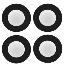 Стекло камеры для iPhone 13, iPhone 13 mini, черное, без рамки, комплект 2 шт.