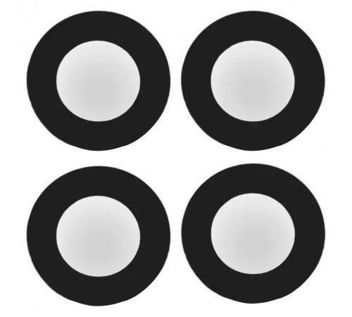 Скло камери для iPhone 13, iPhone 13 mini, чорне, без рамки, комплект 2 шт.