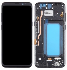 Дисплей для Samsung G950 Galaxy S8, черный, с рамкой, High Copy (OLED), широкая рамка