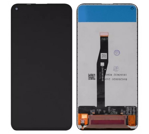 Дисплей для Huawei Honor 20, Honor 20 Pro, Nova 5T, чорний, без рамки, Оригінал (переклеєно скло), YAL-L21