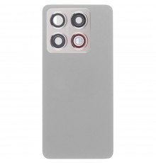 Задняя панель корпуса для Xiaomi 14T, белая, Copy + стекло камеры